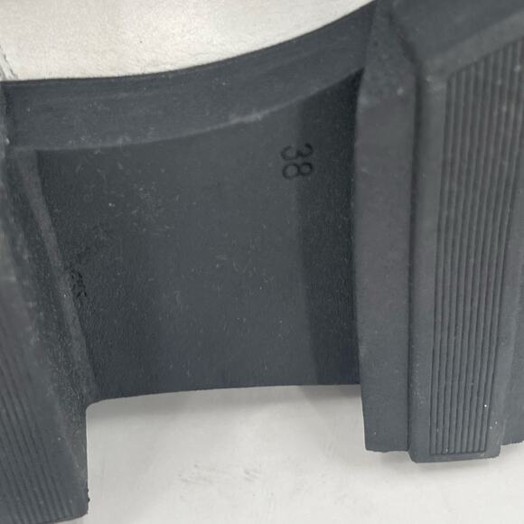 SILENT D Cress Chelsea Boot Size 38 (US 7/7.5) White Leather Lug Sole Slip On - Picture 14 of 16